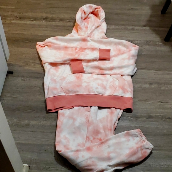 NWT PINK & CORAL UNISEX SWEATSUIT - Picture 1 of 5